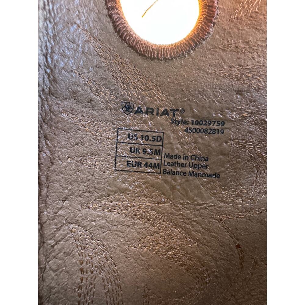 Ariat Heritage Roughstock Cowboy Boots Style 10029759 Size 10.5 D - Picture 7 of 12